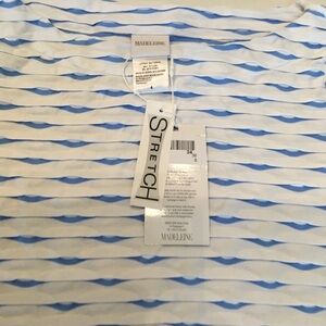 New w Tags Madeline Blue and White Striped women size 4 small